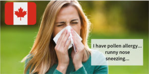 カナダ・バンクーバーの花粉症の時期や花粉症対策とおすすめの市販薬