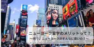 30歳でニューヨーク留学した私が教える！ニューヨーク留学のメリット